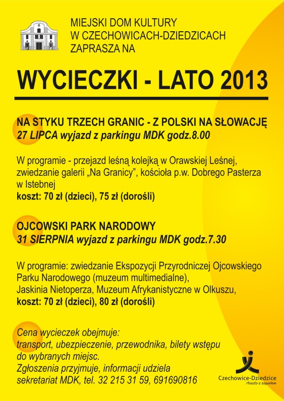 Oferta MDK wycieczki